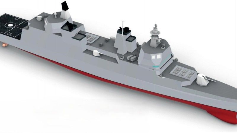 Najnowsza grafika komputerowa przedstawiająca wygląd nowych niszczycieli Marina Militare.