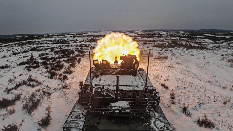 Czołg podstawowy M1A2SEPv3 z 1. Brygady Pancernej.