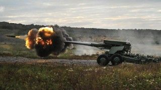 Ukraińska armatohaubica ciągniona 2P22 Bohdana-BG.