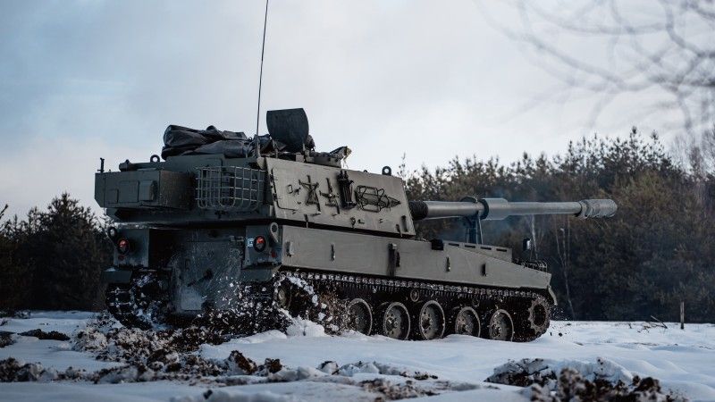 Armatohaubica K9A1 należąca do 18. Brygady Artylerii.