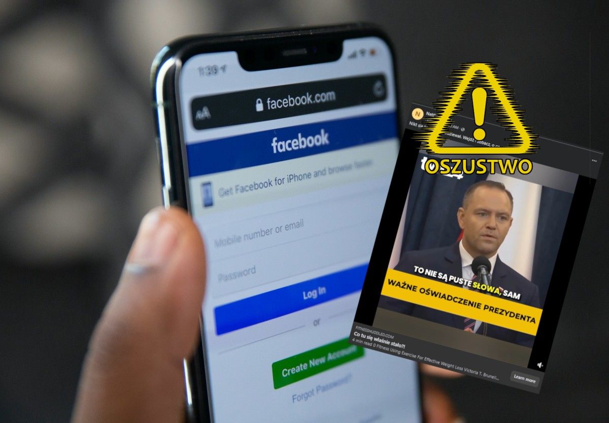 Oszustwa inwestycyjne na Facebooku. Scam z wizerunkiem prezydenta Nawrockiego