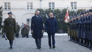 Wicepremier, szef MON Władysław Kosiniak-Kamysz, minister obrony Łotwy Andris Sprūds