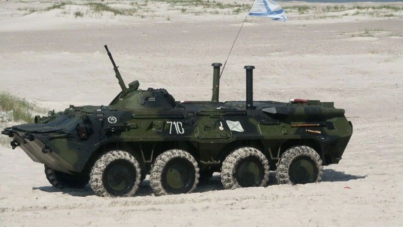 BTR APC of the Russian Naval Infantry, Ustka range.