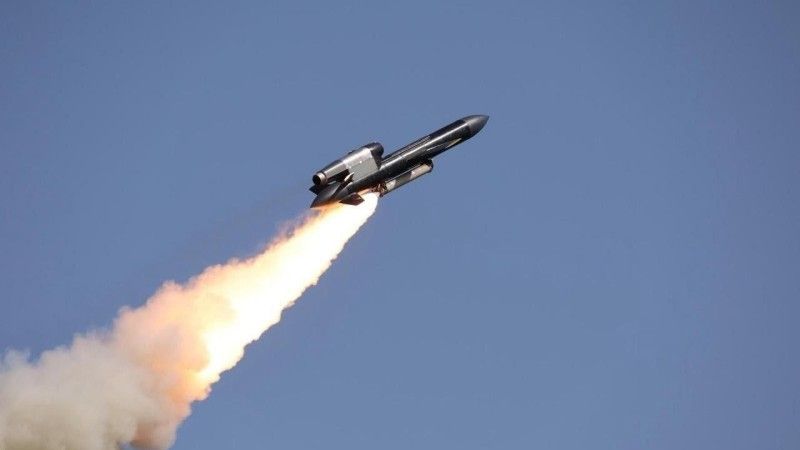Start ukraińskiej rakiety manewrującej Flaming