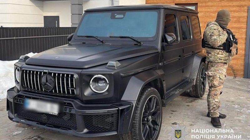 mercedes G ukraina policja