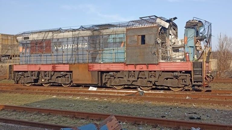 Ukraina kolej zniszczenia