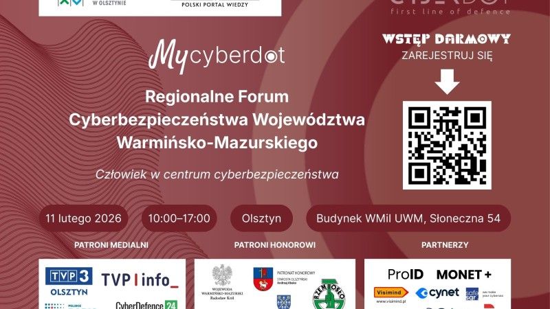 myCyberDot – Regionalne Forum Cyberbezpieczeństwa Województwa Warmińsko-Mazurskiego
