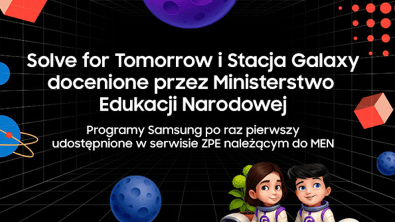 Scenariusze zajęć wypracowane w ramach programu „Stacja Galaxy” zostały udostępnione wszystkim nauczycielom na Zintegrowanej Platformie Edukacyjnej.