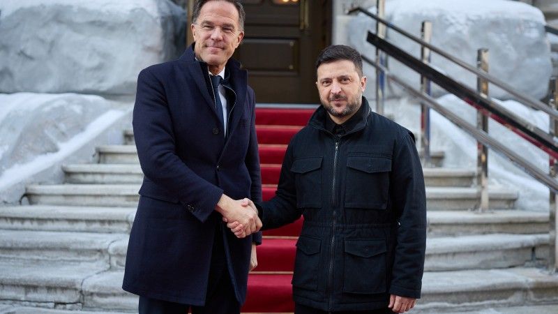 Wołodymir Zełenski Mark Rutte