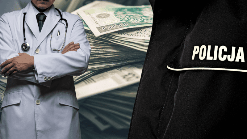 lekarz policja pieniądze KPO