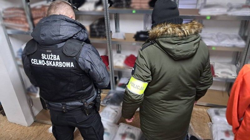 KAS policja odzież podróbki