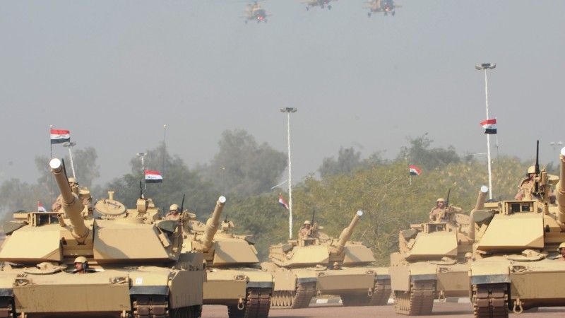 Czołgi M1A1SA wojsk lądowych Iraku.