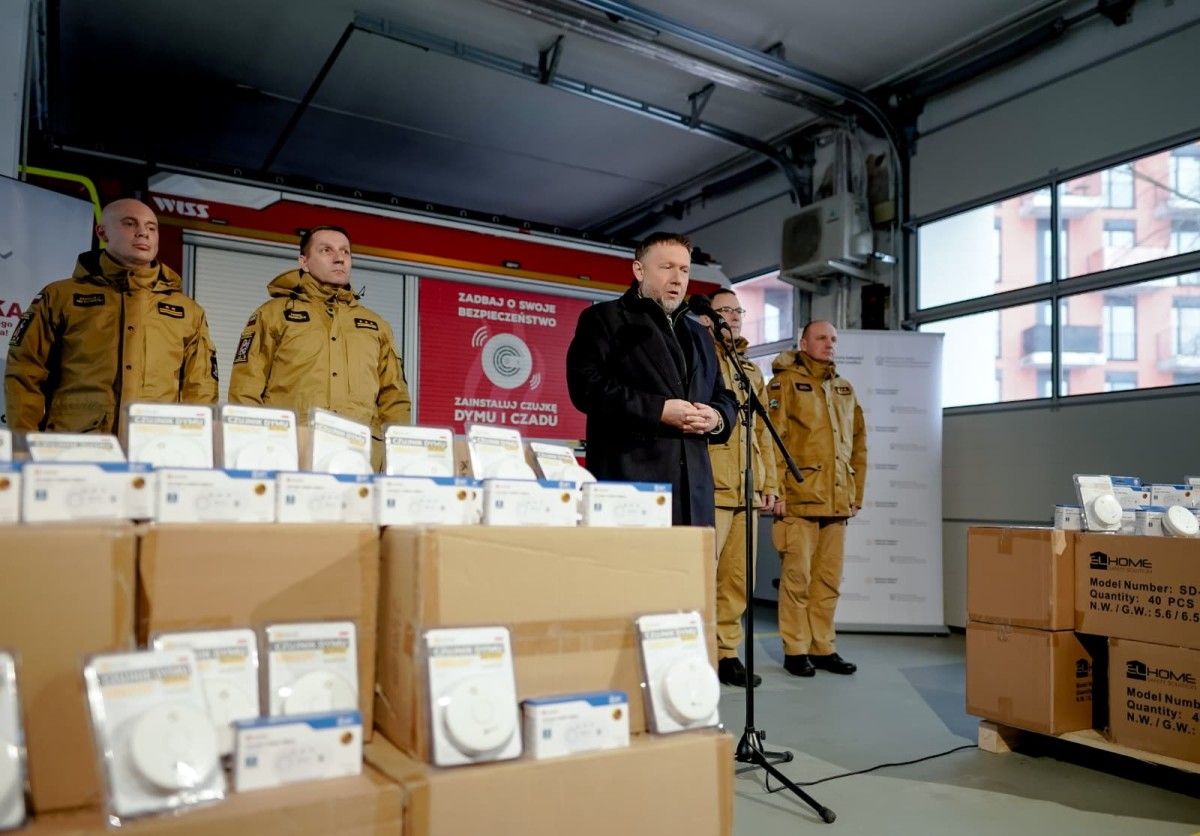 140 tys. czujek dymu i tlenku węgla dla najbardziej zagrożonych odbiorców
