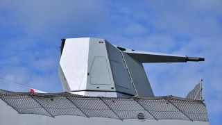 System wieżowy OTO Melara 76/62 Sovraponte zainstalowany na włoskim okręcie patrolowym „Francesco Morosini” (P 431) typu Thaon di Revel.