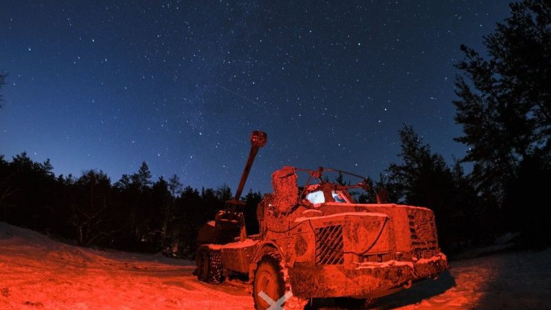 Ukraińska armatohaubica Archer należąca do 43. Samodzielnej Brygady Artylerii.