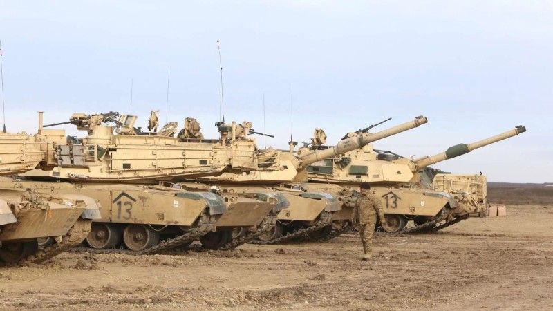 Czołgi podstawowe M1A2SEPv2 US Army.