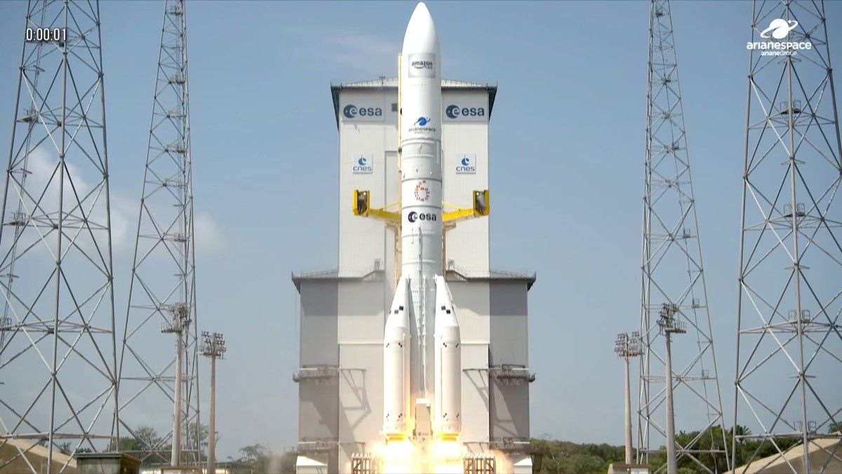 Historyczny lot Ariane 64. Satelity Amazon Leo na orbicie