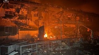 Zniszczenia infrastruktury w wyniku rosyjskiego ataku na Ukrainę.