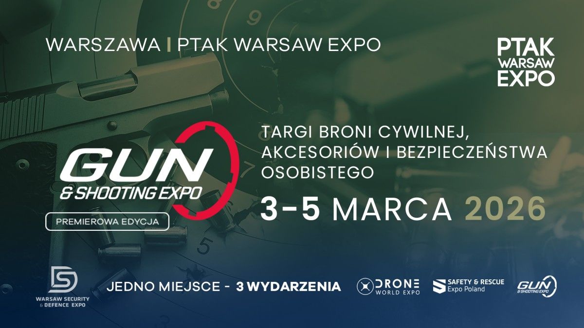 Gun &amp; Shooting Expo 2026 - targi broni cywilnej, akcesoriów i bezpieczeństwa osobistego