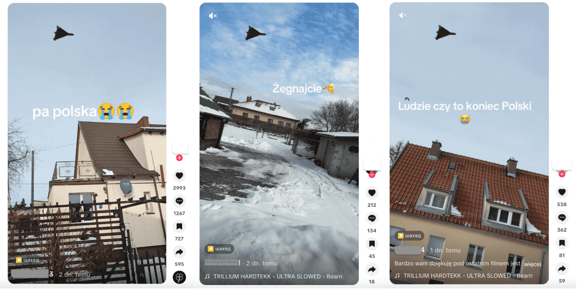 Niepokojący filtr z rosyjskim Shahedem podbija TikToka