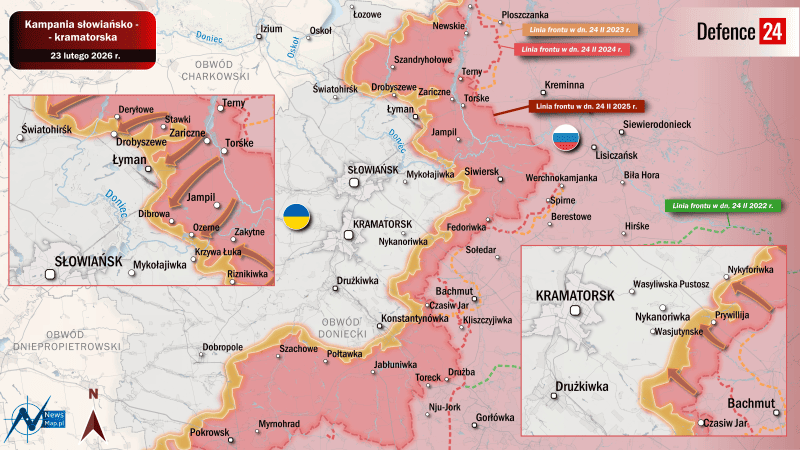 Kierunek Słowiańsko-Kramatorski - najbardziej zagrożony obecnie na Ukrainie
