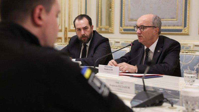 Marszałek Sejmu Włodzimierz Czarzasty na rozmowach w Kijowie.