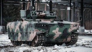 Pierwsze szkolenie ogniowe w wykonaniu załóg bojowych wozów piechoty Borsuk z 15. Giżyckiej Brygady Zmechanizowanej.