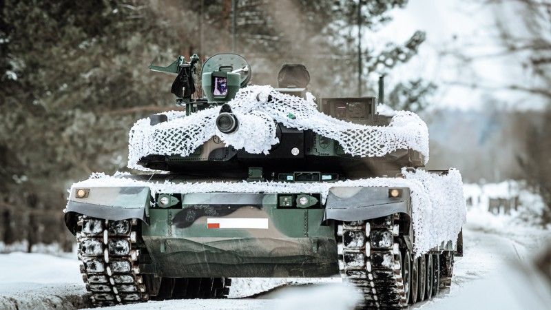 Czołg K2 Black Panther należący do 15. Giżyckiej Brygady Zmechanizowanej.