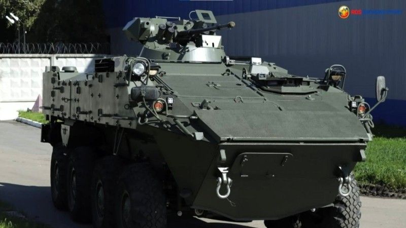 Rosyjski kołowy bojowy wóz piechoty BTR-22.