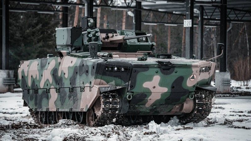 Pierwsze szkolenie ogniowe w wykonaniu załóg bojowych wozów piechoty Borsuk z 15. Giżyckiej Brygady Zmechanizowanej.