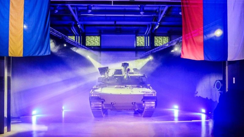 Słowacki bojowy wóz piechoty CV90 MkIV.