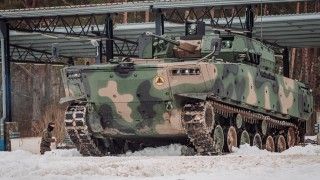 Pierwsze szkolenie ogniowe w wykonaniu załóg bojowych wozów piechoty Borsuk z 15. Giżyckiej Brygady Zmechanizowanej.