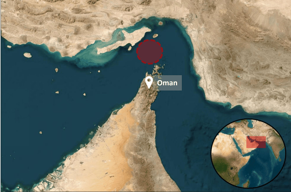 Kontenerowiec trafiony pociskiem w Cieśninie Ormuz