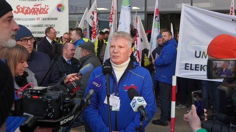 Ireneusz Oleksik, szef „Solidarności” w Elektrowni Rybnik.
