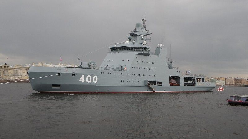 Patrolowy lodołamacz arktyczny „Iwan Papanin” ma mieć według Rosjan ogromne znaczenie w ewentualnej konfrontacji w Arktyce