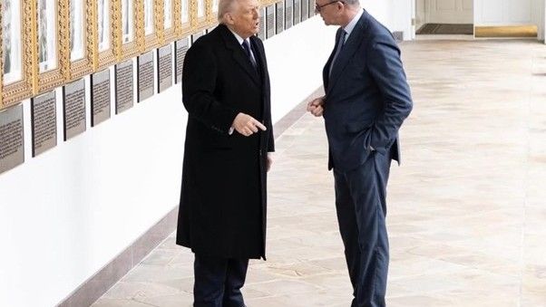US President Donald Trump and German Chancellor Friedrich Merz in the White House on 3 March 2026