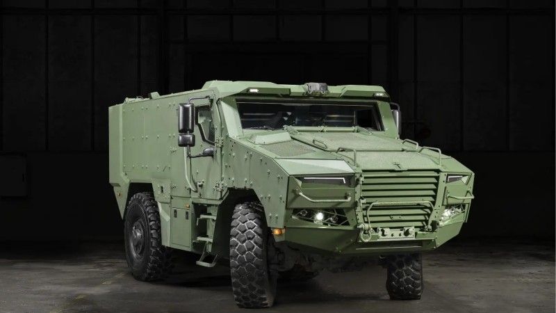 Wizualizacja pojazdu opancerzonego Tatra TADEAS w wariancie 4x4.