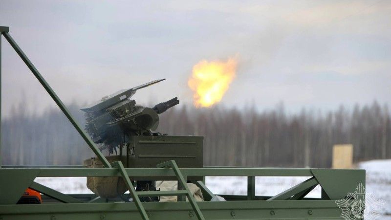 Czterolufowy karabin maszynowy kal. 7,62 mm konstrukcji białoruskiej.