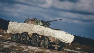 KTO Rosomak z wieżą Hitfist-30P należący do 12. Brygady Zmechanizowanej.