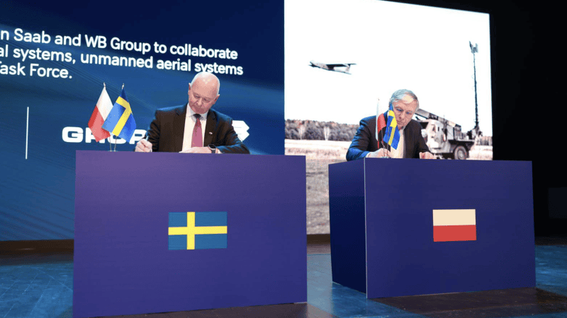 Podpisanie porozumienia Saaba i Grupy WB