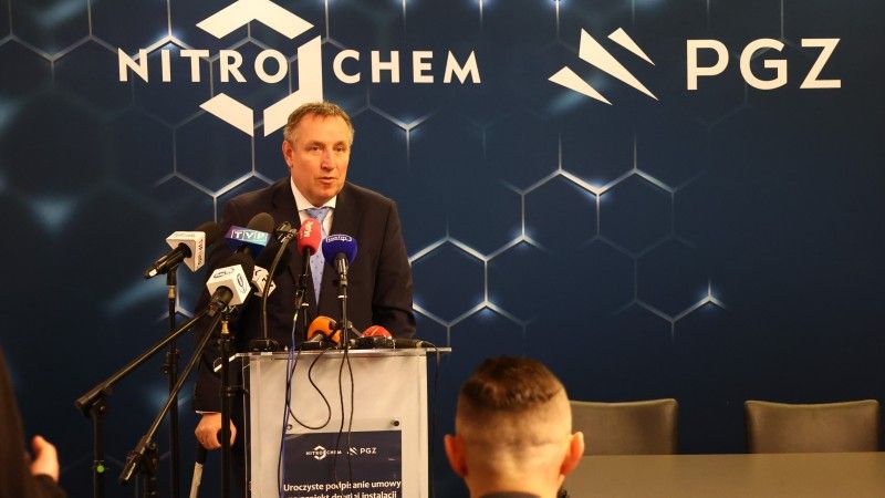 Prezes Nitro-Chem Arkadiusz Miszuk.