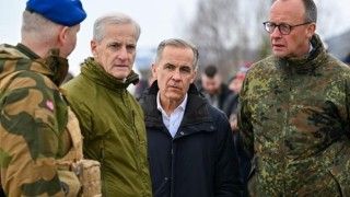 German Chancellor Friedrich Merz during a meeting with Prime Ministers of Canada and Norway on 14 March 2026