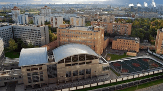 The right side building of the headquarters of the Main Intelligence Directorate, Moscow