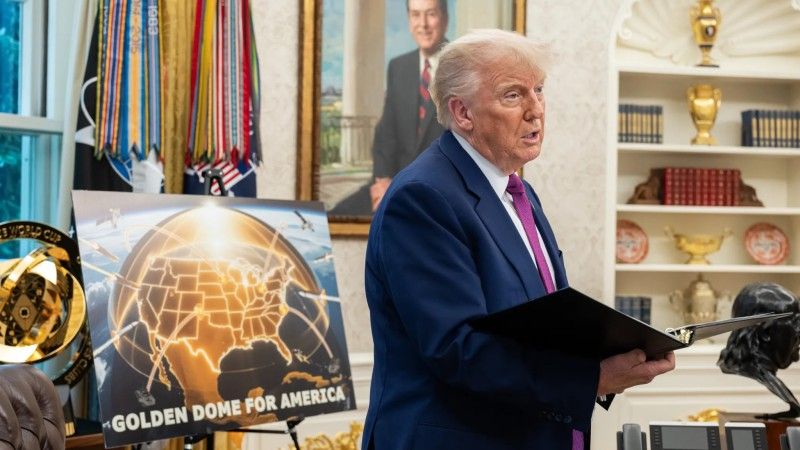 Donald Trump, Golden Dome, Złota Kopuła, USA, Stany Zjednoczone, wojsko, kosmos, bezpieczeństwo, technologie