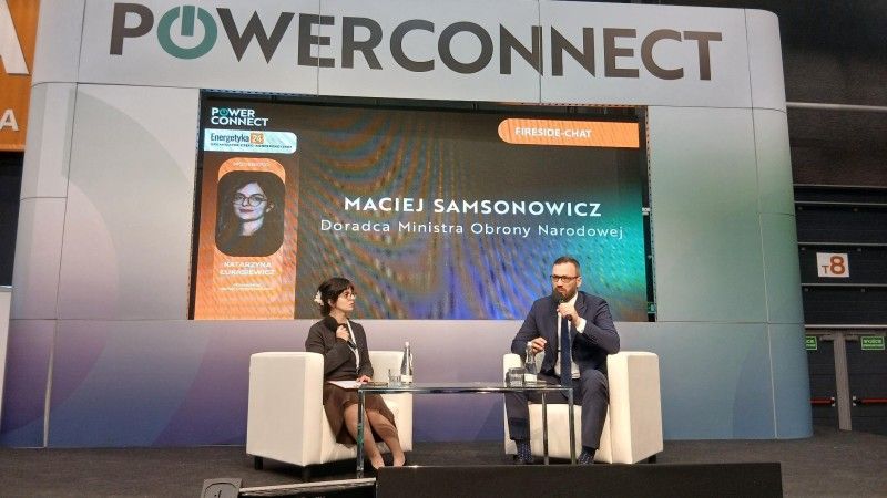 Doradca Ministra Obrony Narodowej Maciej Samsonowicz na organizowanej przez Energetykę24 konferencji PowerConnect Energy Summit w Gdańsku.