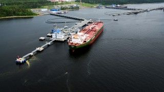 Rosyjski port w Primorsku w 2014 r.