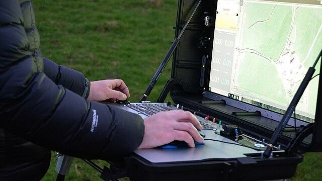 Example of a portable ground control station