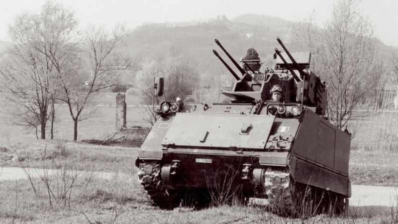 Prototyp przeciwlotniczego zestawu artyleryjskiego SIDAM 25.