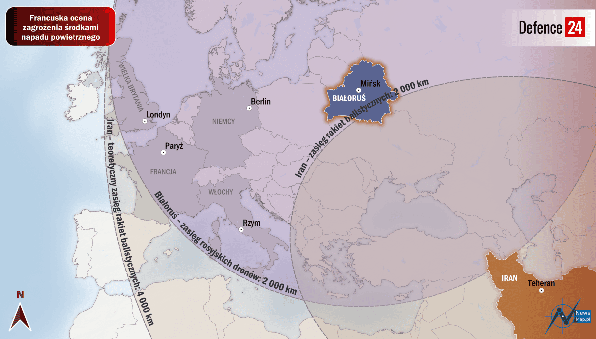 Francja boi się dronów z Białorusi