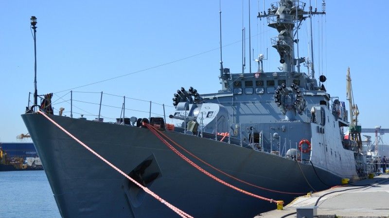 Armata AK-176 na ORP "Kaszub"